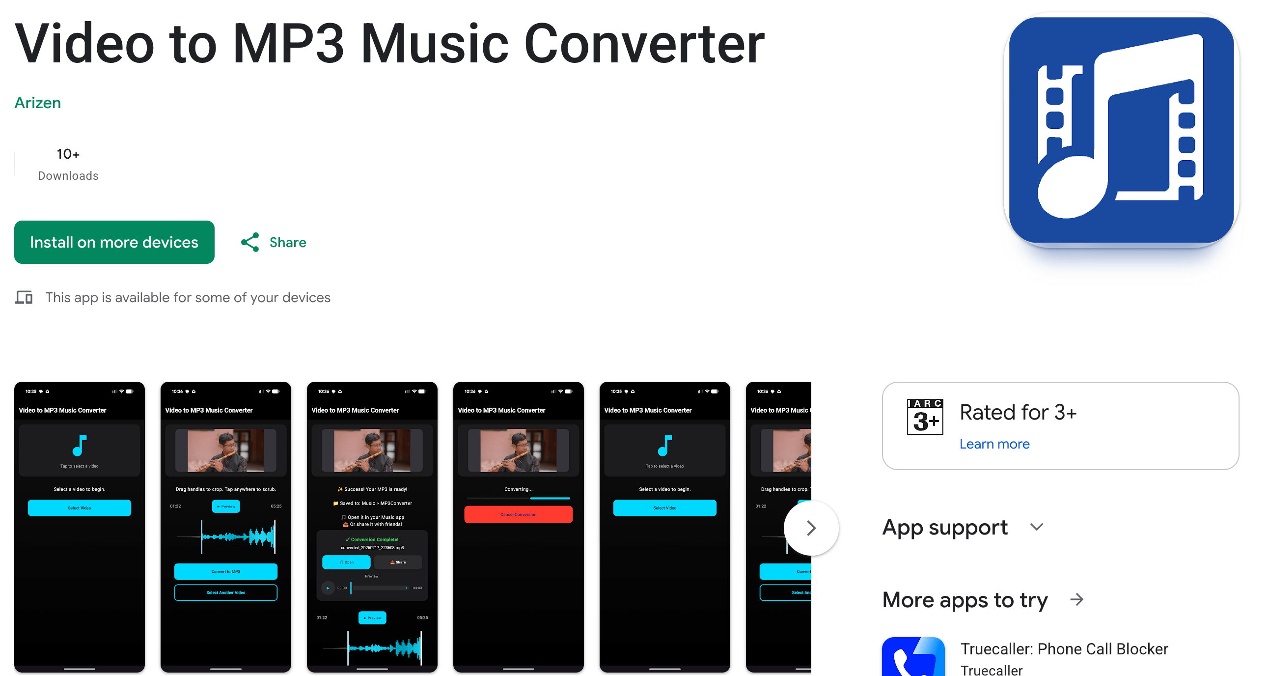 Install app from Google Play Store